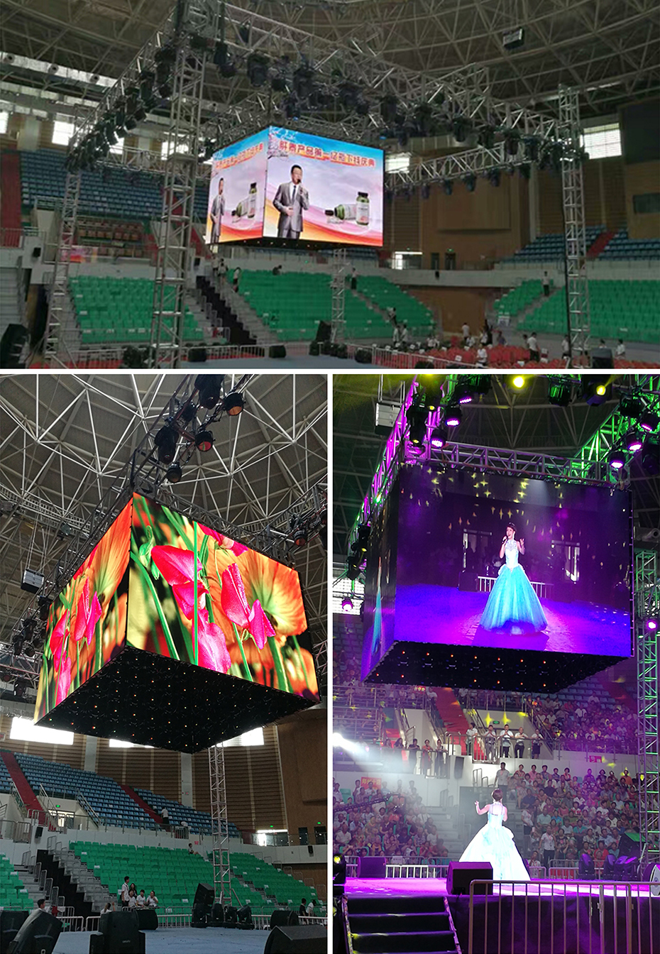 CANBEST P3 Indoor LED RENTAL SCREEN SHINGING IN THE STADIUM